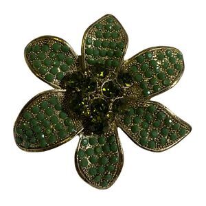 Vintage Green Flower Pin